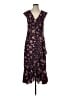 Max Studio Floral Purple Casual Dress Size M - photo 1