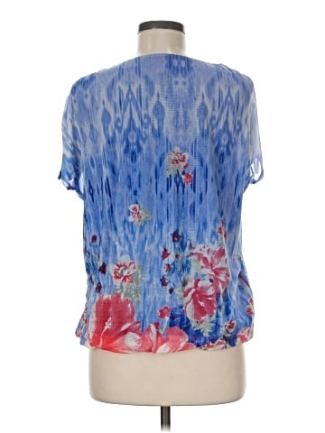 JM Collection Short Sleeve Blouse (view 2)