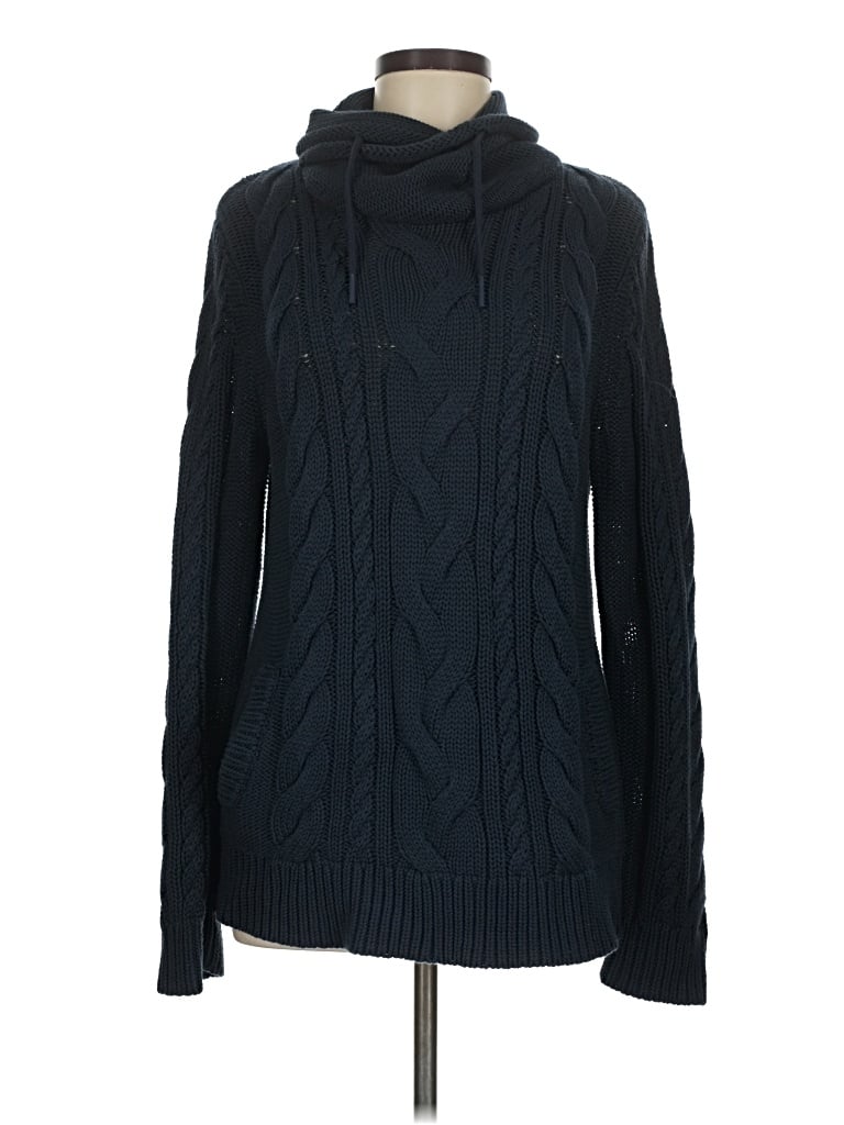 Pre-owned L.l.bean Turtleneck Sweater In Black