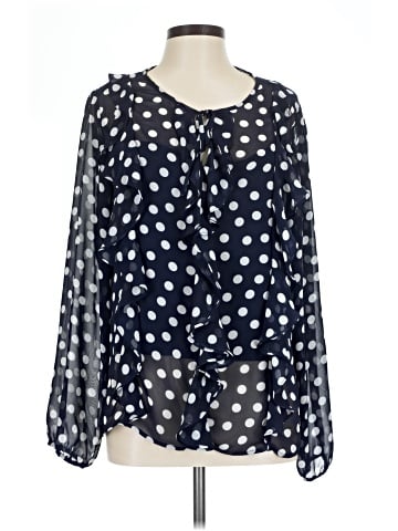 Anne Klein Long Sleeve Blouse (view 1)