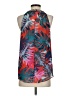 Jennifer Lopez 100% Polyester Red Sleeveless Blouse Size S - photo 2