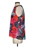 Jennifer Lopez 100% Polyester Red Sleeveless Blouse Size S - photo 5