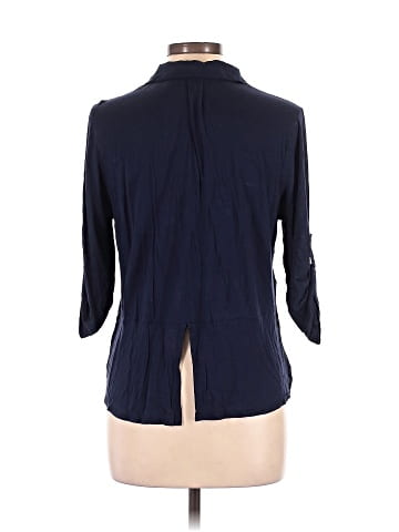 INC International Concepts 3/4 Sleeve Button-Down Shirt (view 2)