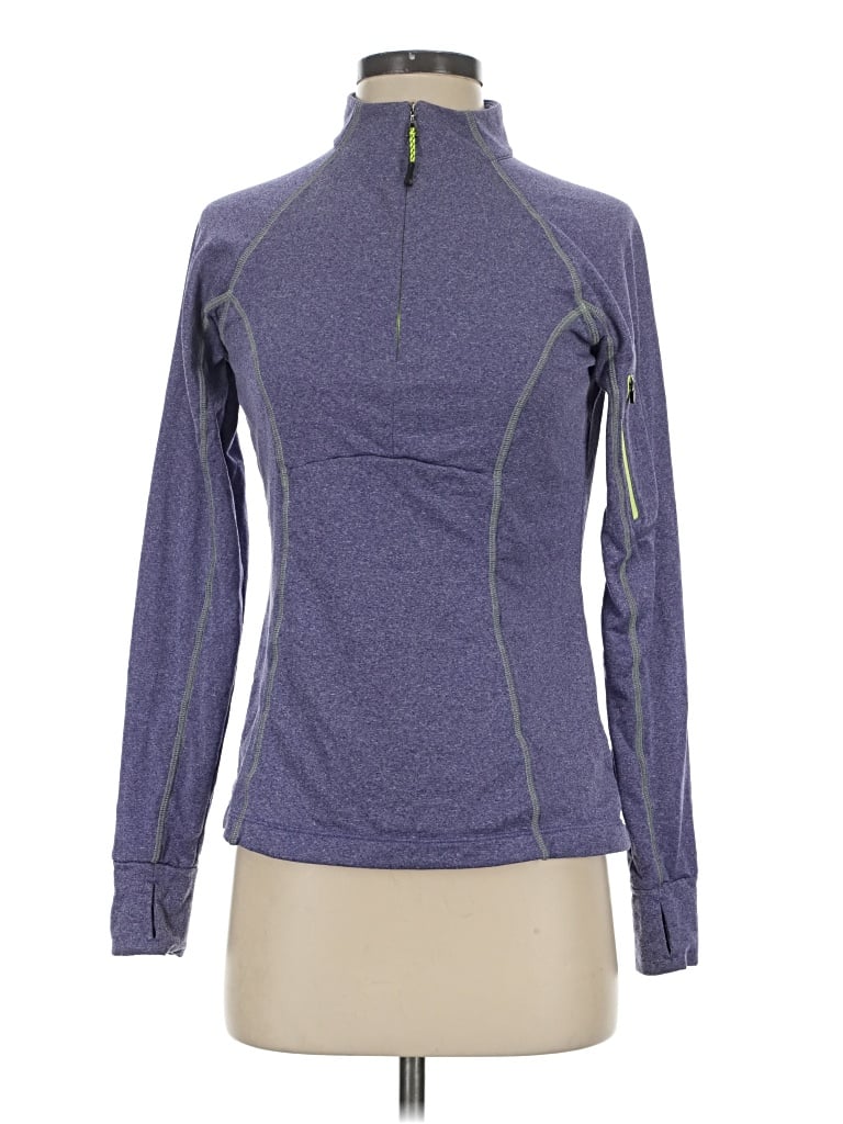 Pre-owned Mpg Long Sleeve Top Purple Turtleneck Tops