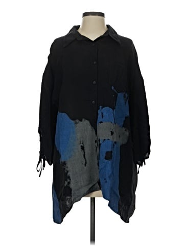 Patrizia Luca 3/4 Sleeve Button-Down Shirt (view 1)