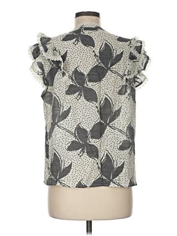 Como Black Short Sleeve Blouse (view 2)