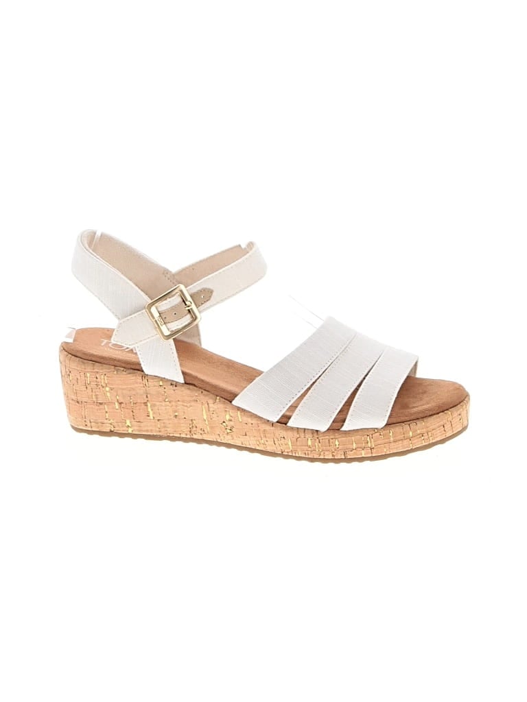 Pre-owned Toms Wedges In White