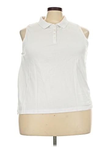 J.Crew Factory Store Sleeveless Button-Down Shirt (view 1)