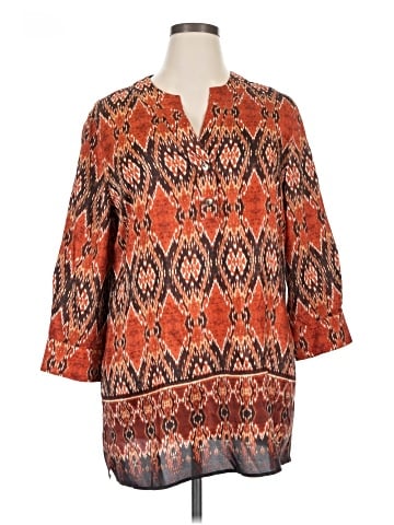 Jones New York Collection 3/4 Sleeve Silk Top (view 1)