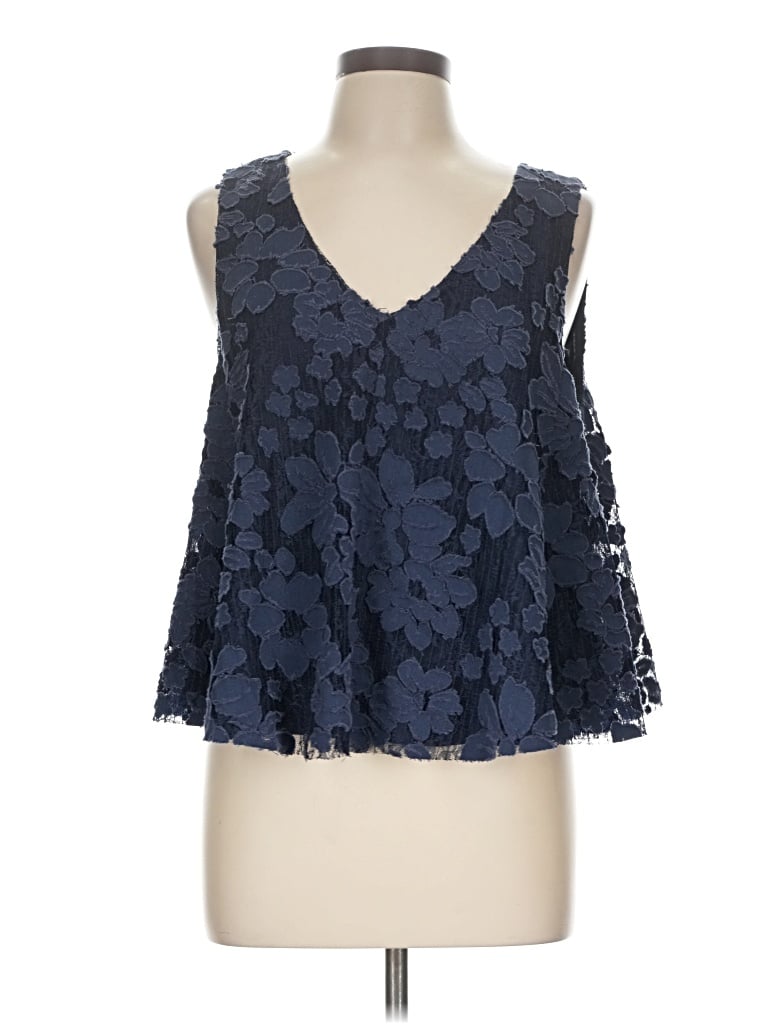Pre-owned Maeve Sleeveless Blouse In Blue
