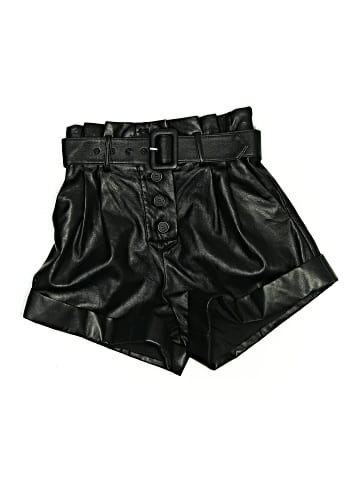 Self-Portrait Faux leather shorts (view 1)