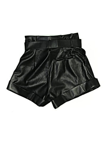 Self-Portrait Faux leather shorts (view 2)