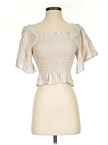 Lulus Short Sleeve Blouse (view 1)