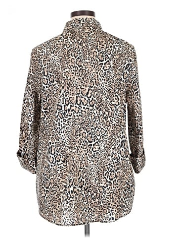 Chico's 3/4 Sleeve Button-Down Shirt (view 2)