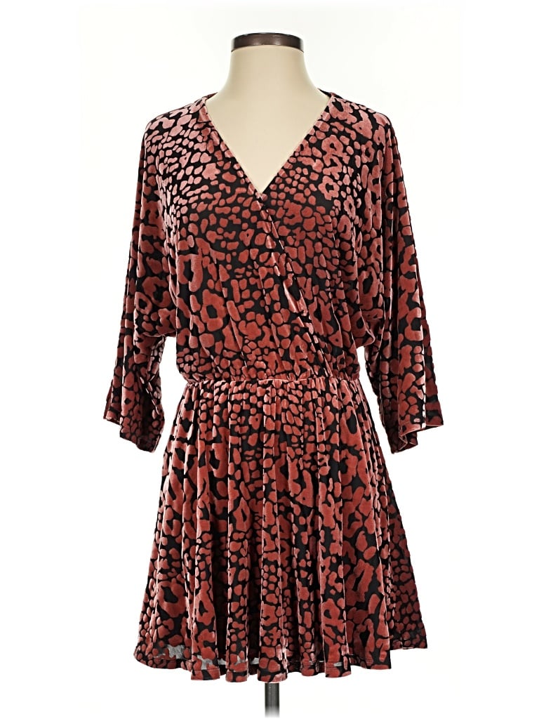 Pre-owned Buddy Love Casual Dress In Brown
