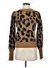 Vero Moda Animal Print Brown Pullover Sweater Size S - photo 1