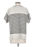 Max Studio Stripes Silver Short Sleeve T-Shirt Size S - photo 2