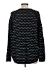 Karen Scott 100% Cotton Stripes Black Pullover Sweater Size M - photo 2