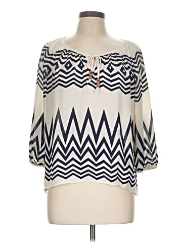 Rewind 3/4 Sleeve Blouse (view 1)