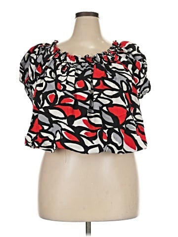 Ashley Stewart Short Sleeve Blouse (view 1)