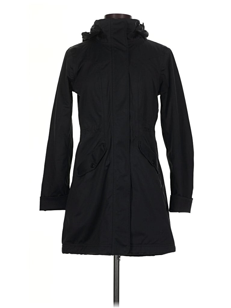 Pre-owned Athleta Raincoat In Black