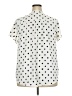 Torrid 100% Polyester Polka Dots Ivory Short Sleeve Blouse Size 2X Plus (2) - photo 2