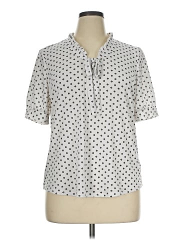 Adrianna Papell Short Sleeve Blouse (view 1)