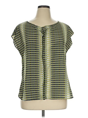 Worthington Short Sleeve Blouse (view 1)