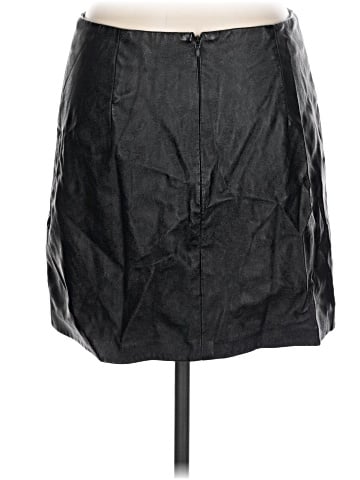 Topshop Faux Leather Skirt (view 2)