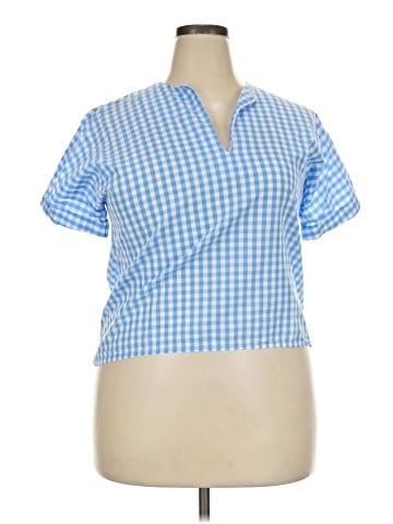 Caryn Lawn Short Sleeve Blouse (view 1)