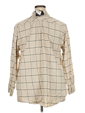 Ava & Viv 3/4 Sleeve Button-Down Shirt (view 2)
