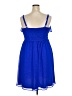 Torrid 100% Polyester Solid Blue Casual Dress Size 2X Plus (2) - photo 2