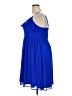 Torrid 100% Polyester Solid Blue Casual Dress Size 2X Plus (2) - photo 5