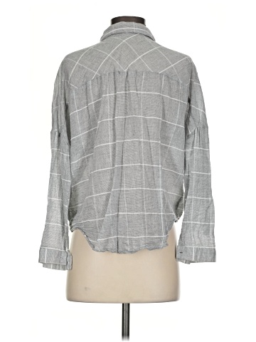 She + Sky Long Sleeve Button-Down Shirt (view 2)