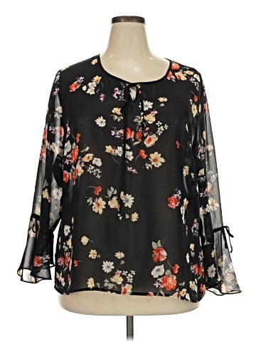 Fashion Bug 3/4 Sleeve Blouse (view 1)