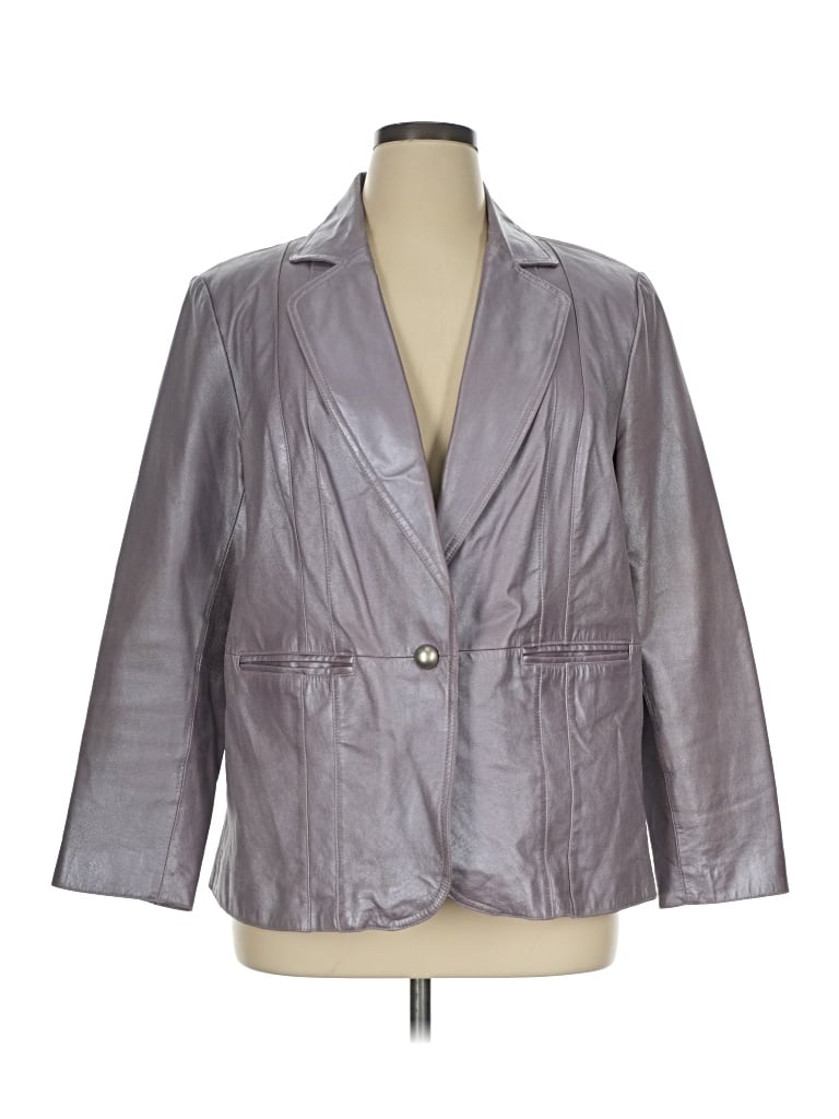 Pre-owned Worthington Blazer Jacket In Gray