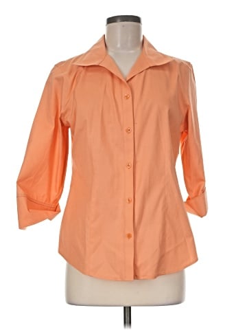 Chico's 3/4 Sleeve Button-Down Shirt (view 1)