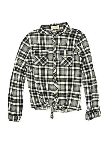 Passport Girl Long Sleeve Button-Down Shirt (view 1)