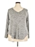 Bobeau Animal Print Gray Pullover Sweater Size 2X - photo 1