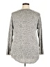 Bobeau Animal Print Gray Pullover Sweater Size 2X - photo 2