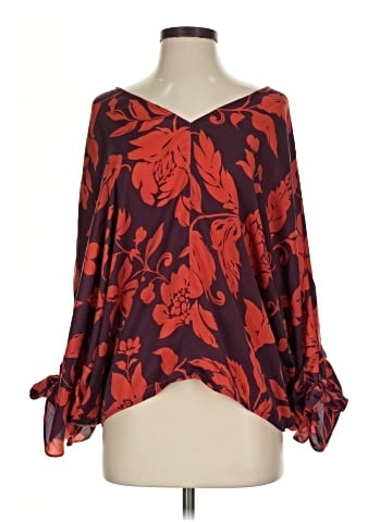 Easel 3/4 Sleeve Blouse (view 1)