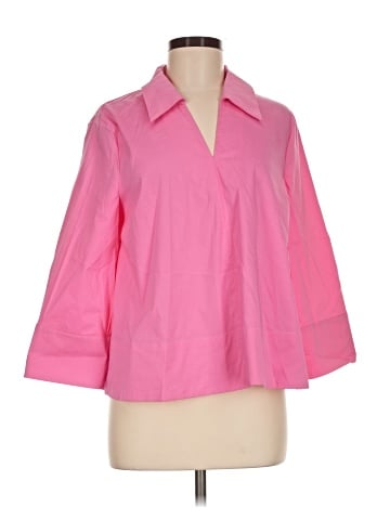 English Factory 3/4 Sleeve Button-Down Shirt (view 1)