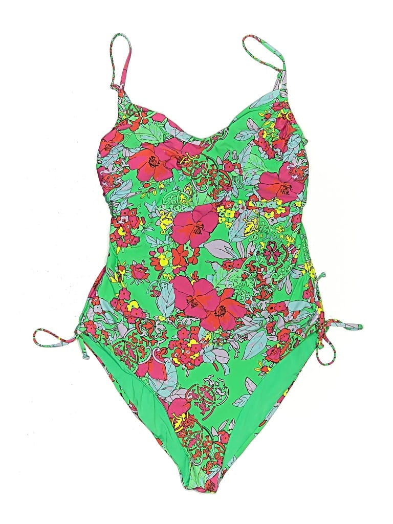 Pre-owned Roller Rabbit One Piece Swimsuit In Green
