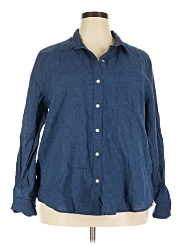 Gap Long Sleeve Button-Down Shirt (view 1)