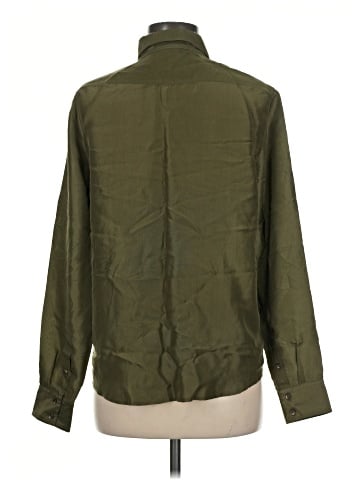 Lauren by Ralph Lauren Long Sleeve Silk Top (view 2)