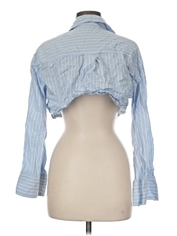 Zara 3/4 Sleeve Button-Down Shirt (view 2)