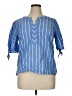 Talbots Blue 3/4 Sleeve Blouse Size XL - photo 1