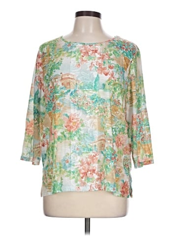 Alfred Dunner 3/4 Sleeve T-Shirt (view 1)