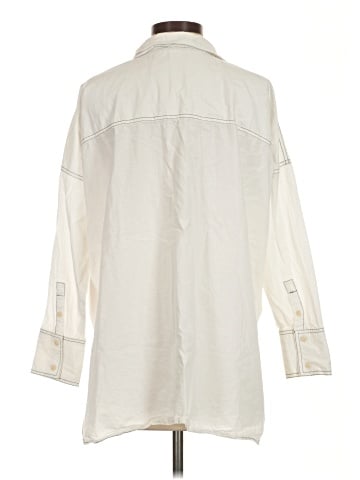 MNG 3/4 Sleeve Button-Down Shirt (view 2)