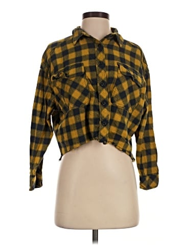 BDG 3/4 Sleeve Button-Down Shirt (view 1)